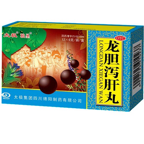 太极 龙胆泻肝丸 6g*12丸