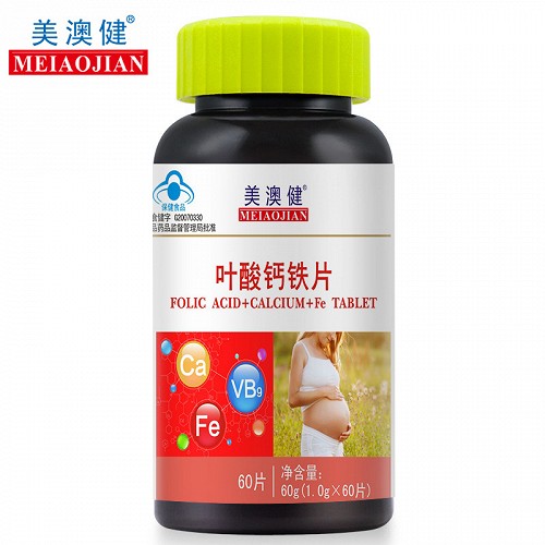 粤美澳健生物科技 美澳健牌叶酸钙铁片 60g(1.0g*60片)