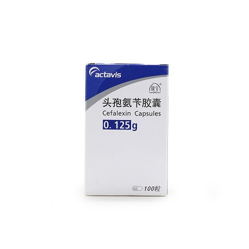 康宝 头孢氨苄胶囊 0.125g*100片