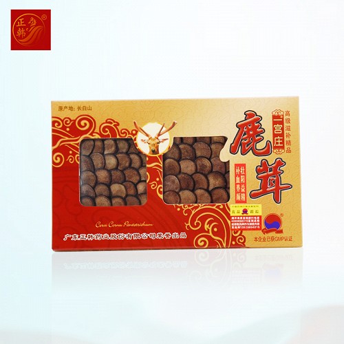 正韩 一宫庄鹿茸金装礼盒10g特级原生切腊粉片