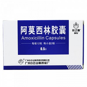 抗之霸 阿莫西林胶囊 0.5g*24粒