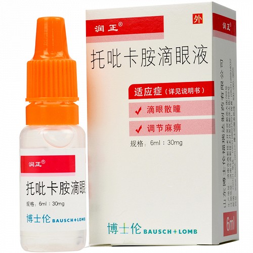 润正托吡卡胺滴眼液6ml:30mg价格及说明书-功效与作用