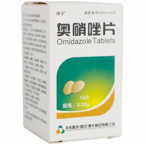 潇然奥硝唑片025g14片