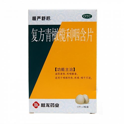 慢严舒柠 复方青橄榄利咽含片 0.5g*24片