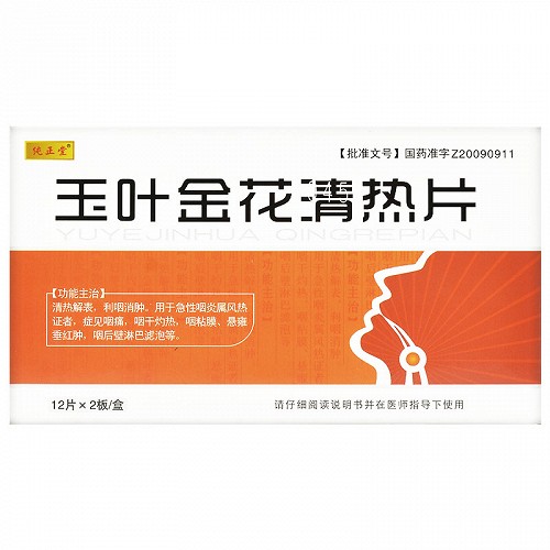 纯正堂 玉叶金花清热片 0.4g*24片