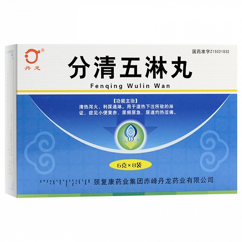 丹龙 分清五淋丸 6g*8袋