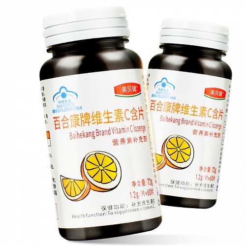 美贝健 百合康牌维生素C含片 1.2g*60粒