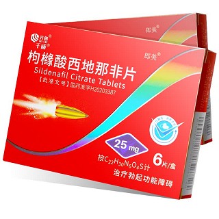 千威 枸橼酸西地那非片 25mg*6片