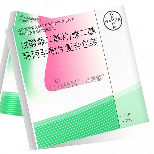 克龄蒙 H戊酸雌二醇片/雌二醇环丙孕酮复合包装 21片