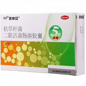 美常安 H枯草杆菌二联活菌肠溶胶囊 250mg*20粒