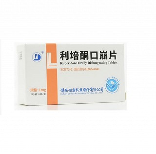 湖南洞庭 利培酮口崩片 1mg*7片*4板