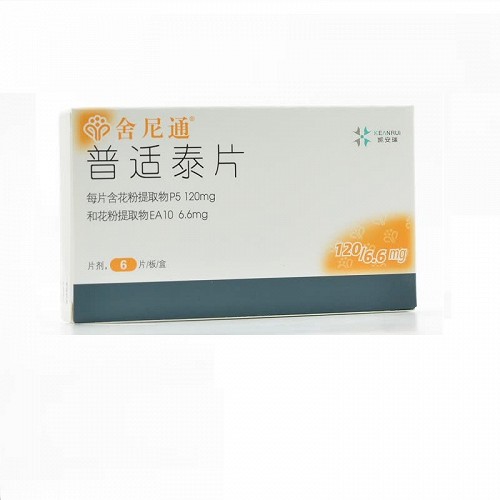 舍尼通 普适泰片 120mg:6.6mg*6片