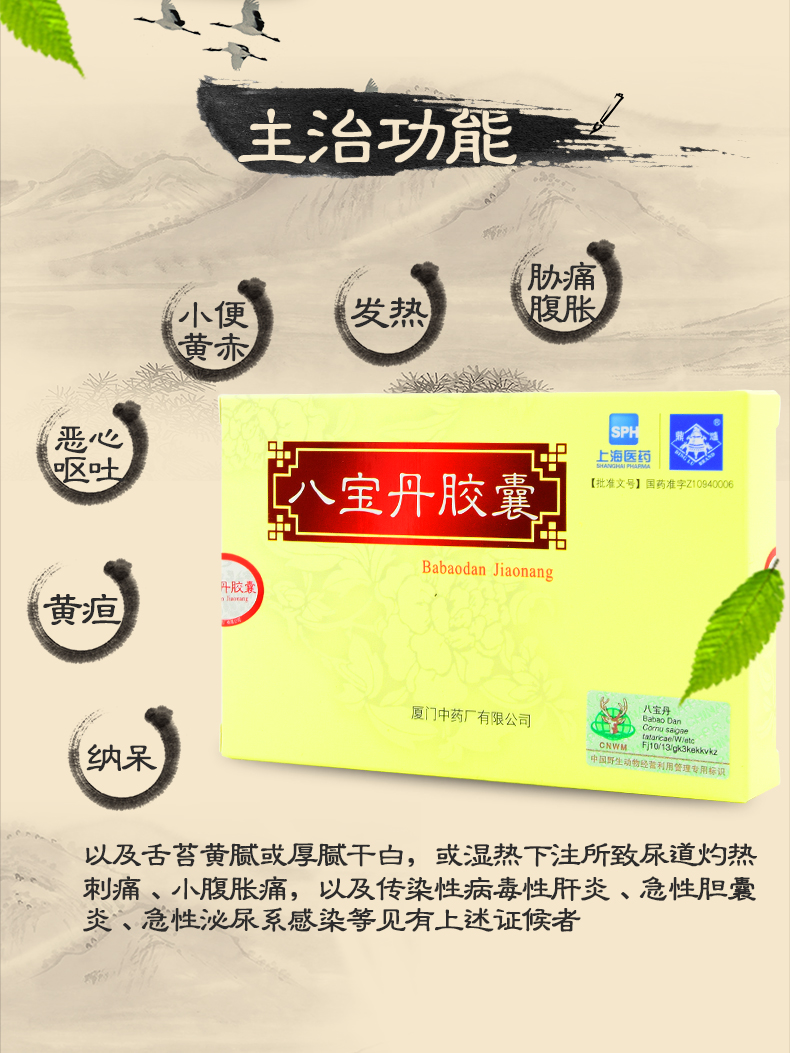 鼎炉 八宝丹胶囊 0.3g*12粒