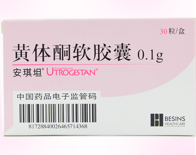 安琪坦 黄体酮软胶囊  0.1g*30粒