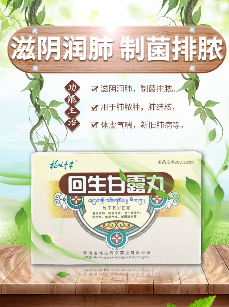 格拉丹东 回生甘露丸 0.25g*24丸
