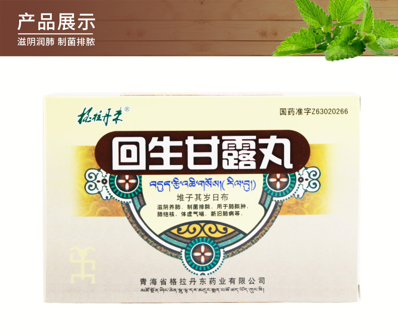 格拉丹东 回生甘露丸 0.25g*24丸