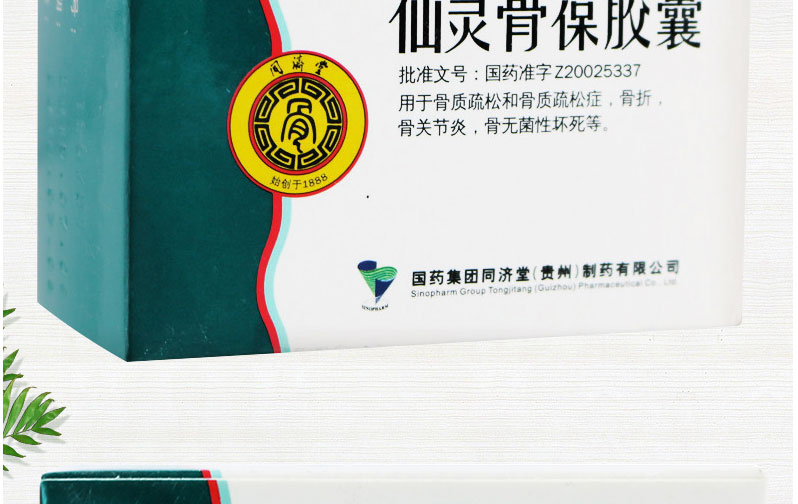 同济堂 仙灵骨葆胶囊(瓶装)  0.5g*40粒