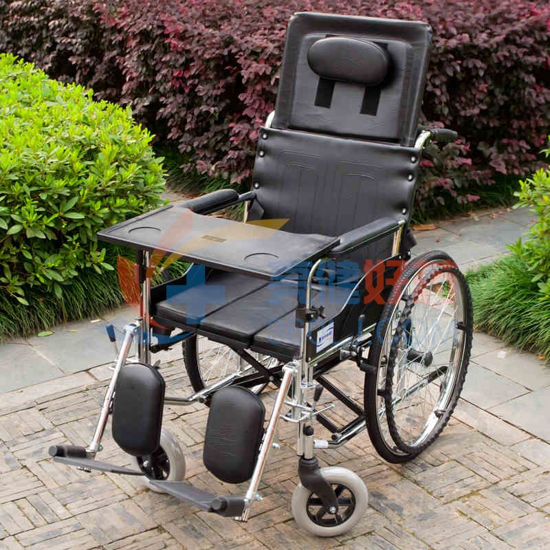 互邦 电镀高靠多功能轮椅车 HBG5-BQ