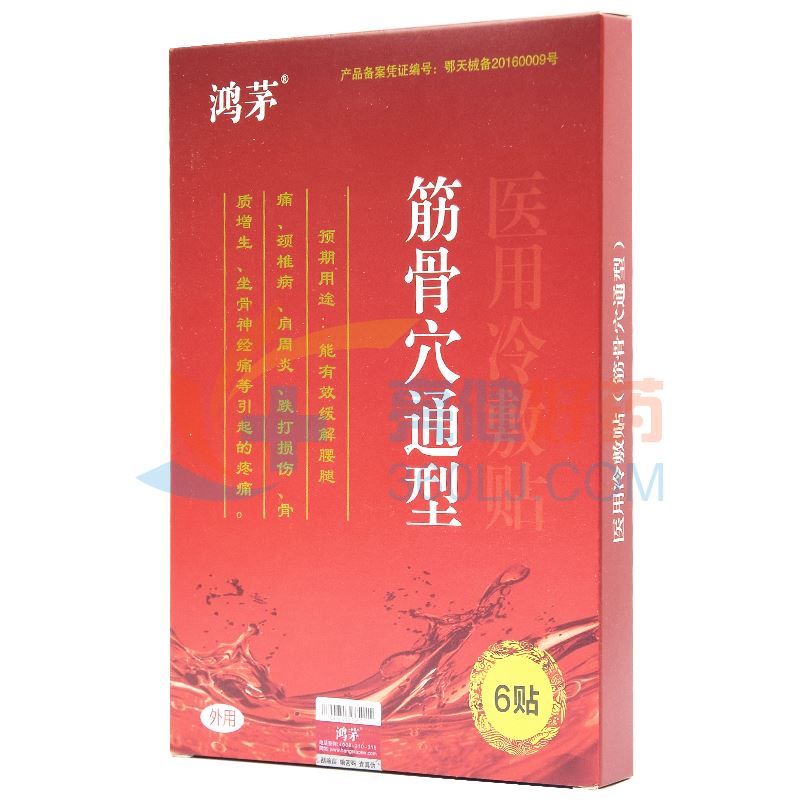 同仁堂 医用冷敷贴(筋骨穴通型)6贴