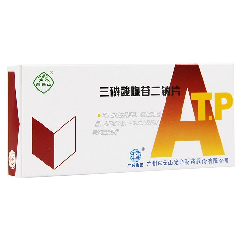 白云山三磷酸腺苷二钠片20mg12片