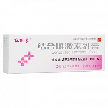 红丽来 结合雌激素乳膏 14g