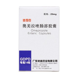 彼司克 奥美拉唑肠溶胶囊 20mg*14粒