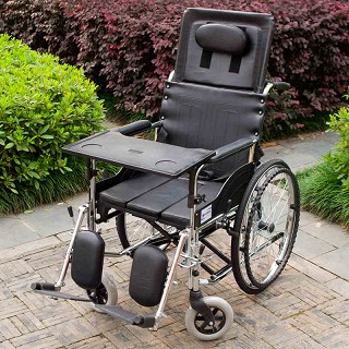 互邦 电镀高靠多功能轮椅车 HBG5-BQ