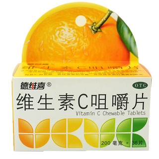 德维喜   维生素C咀嚼片 200mg*36片