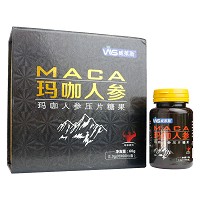 威莱斯 玛咖人参压片糖果  60g（1.0g/片*60片/盒）