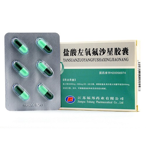 福邦 盐酸左氧氟沙星胶囊 0.1g*6粒