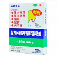 撒隆巴斯 复方水杨酸甲酯薄荷醇贴剂 20贴