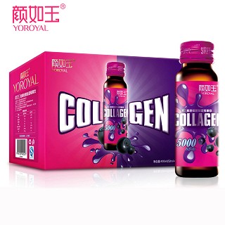 颜如玉 胶原低聚肽蓝莓口服液 50ml*8支
