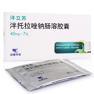 泮立苏  泮托拉唑钠肠溶胶囊 40mg*7粒