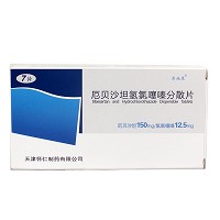 泰施康 厄贝沙坦氢氯噻嗪分散片 150mg:12.5mg*7片