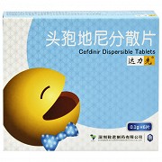 达力先 头孢地尼分散片 0.1g*6片