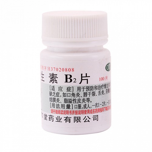 鲁明 维生素B2片 5mg*100片