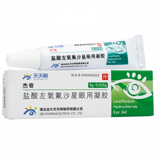 产品名称 杰奇 盐酸左氧氟沙星眼用凝胶 (5g:0.
