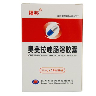 福邦  奥美拉唑肠溶胶囊   20mg*14片