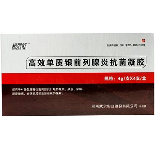 邦列舒 高效单质银前列腺炎抗菌凝胶 4g*4支