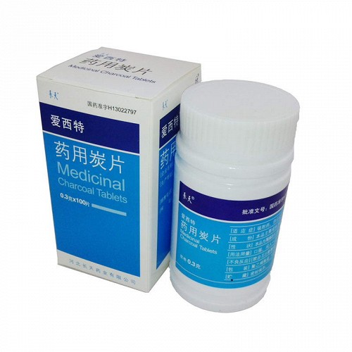 长天/爱西特 药用炭片（OTC） 0.3g*100片/瓶