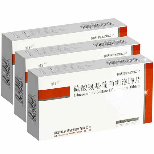 浦祥硫酸氨基葡萄糖泡腾片025g24粒