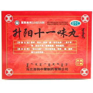 红城 升阳十一味丸 15g*2瓶