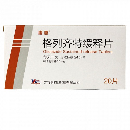 唐喜格列齊特緩釋片30mg*10片*2板價格及說明書-功效與作用-亮健好藥