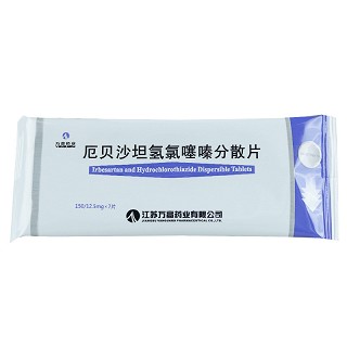 利培 厄贝沙坦氢氯噻嗪分散片 (150mg:12.5mg)*7片