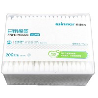 稳健 日用棉签/卫生棉签(塑棒双头) 7.5cm*200支