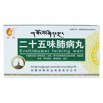 神猴 二十五味肺病丸 0.5g*12丸