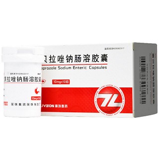 丽珠 雷贝拉唑钠肠溶胶囊 10mg*10粒