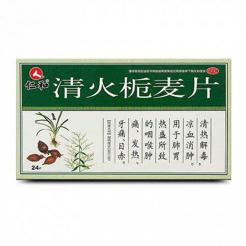 仁和 清火栀麦片 0.31g*12片*2板