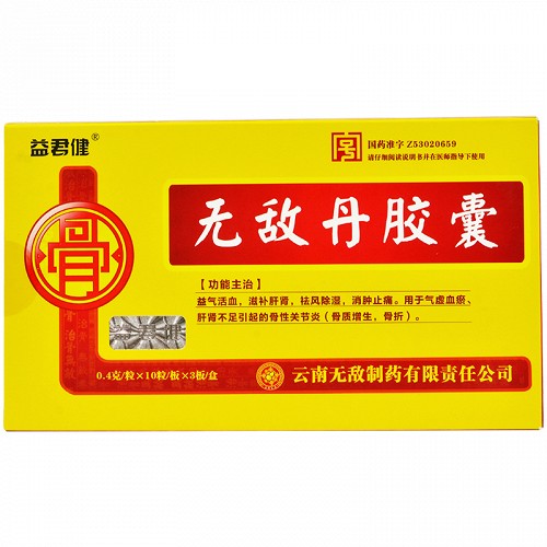 中华老字号无敌丹胶囊04g30粒