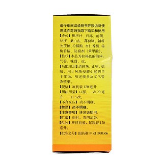 同仁堂 治咳枇杷露 120ml